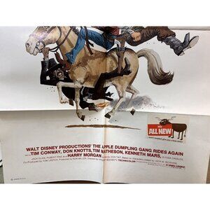 1979 “Apple Dumpling Gang” ORIGINAL Theatre MOVIE POSTER 27” X 41” One Sheet